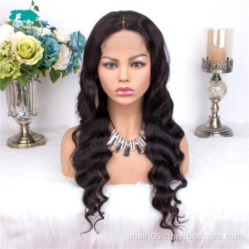 High Quality Virgin human hair thin skin wigs,4*4 lace frontal human hair wigs
